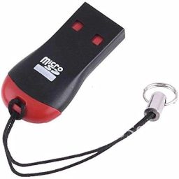 M003 USB Single Card Reader Compatible for TF, Micro SD, M2, T-Flash Memory Cards | USB Card Reader Adapter for Laptop, PC, and More image 1