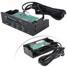Ymiko 5.25inches Multifunction Internal Card Reader Dashboard PC Front Panel Support M2, MSO, SD, MS, XD, 64G CF Card image 4