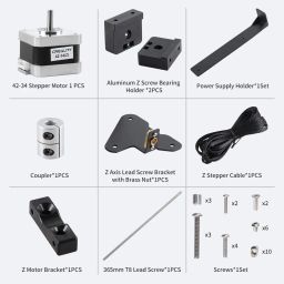 Official Creality Ender 3 Dual Z-axis Upgrade Kit with Lead Screw, Mental Meanwell Power Holder and Stepper Motor, 3D Printer Ugrades Kit for Ender 3, Ender 3 Pro, Ender 3 V2 image 5
