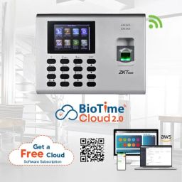 ZKTeco Time & Attendance Terminal with Cloud Based Attendance Software (Finger, Card, Wi-Fi, Battery) image 1