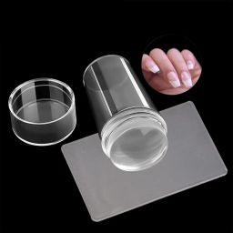 FOK Combo Of Nail Art Set 1 Pc Silicone Jelly Nail Stamper Scraper With 2 Pcs Stamping Image Plate - 3 Pieces image 5