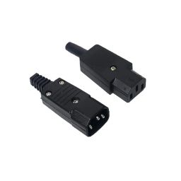 SP Electron IEC320 C13 Female Inline Adapter Plug Power Socket Connectors 3 Pins Terminals Panel Mount,AC 250V 10A image 2