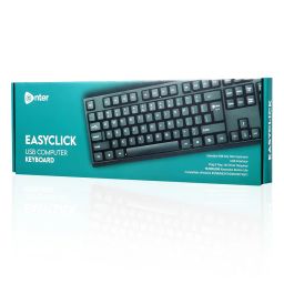 Enter Easyclick USB Wire Keyboard for Laptop and Desktop (Black) image 5