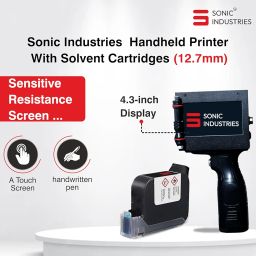 Handheld Smart Date Coder Inkjet Printer | Ink Coding Machine for Batch Code, Date, Number, Logo, Expiry Date Label Hand Jet Thermal Inkjet Printer (Black, 12.7mm) image 1
