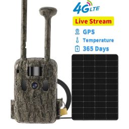 TECHDASH T9 4G Trail Camera with Solar Panel, 2.7K Video, 14MP Photos, IR Night Vision, GPS, 0.35s Trigger Speed IP66 Waterproof, Live View Remote APP Access for Wildlife, Farm and Forest Security image 1