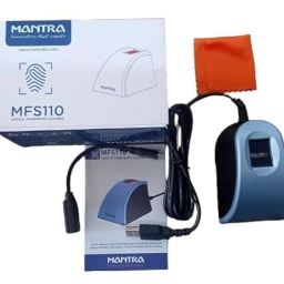 Mantra L1 mfs110 Fingerprint Scanner Biometric Single USB Scanner with C Type OTG | Updated RD Service Aadhaar Authentication Device Finger Scanner image 2