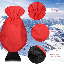CALANDIS™ Scratch Free Car Ice Scraper with Glove Extendable Wiper Deicer for SUV Red | Ice Scrapers & Snow Brushes | Automotive Care & Detailing | Automotive Tools & Supplies image 2