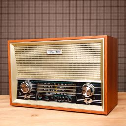 NB NOIZZYBOX Retro XXL 4 Band Radio Wireless Bluetooth Speaker with Remote and Equalizer (Beige) image 5