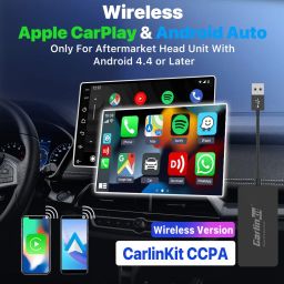 Carlinkit CCPA 3-in-1 Wireless Adapter for Android Car Radio, CarPlay & Android Auto & Screen Mirroring in-Car, Support Voice Control/Steering Wheel Control/Low Lags/Easy Installation image 1