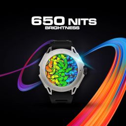 Maxima Raptor 1.39" HD Round Smart Watch for Men & Women with Premium Dual Metallic Case & Inbuilt Compass, Bluetooth Calling Smart Watch, 650 Nits, Extended Battery Life, Rotating Crown Smartwatch image 4