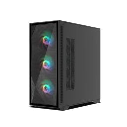 Circle Furious MESH 360 ARGB Mid- Tower Computer Case | Gaming Cabinet - Black | Support ATX, M-ATX, ITX | Pre- Installed 3 x 120mm Front and 1 x 120mm Rear ARGB Fans image 2