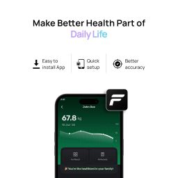 FITTR SENSE Smart Scale | Track 20+ advanced health body metrics | Tailored Tracking I Auto User Detection I Syncs with FITTR App image 4
