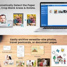 Plustek ePhoto Z300 Photos and Documents Scanner, 300dpi Optical Resolution, Approx. 2 Sec 4x 6 Photo, 8.5x11.7 Maximum Scanning Area image 2