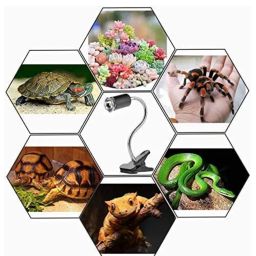 KSH Store-Black Reptile Heat Lamp-50W UVA/UVB Turtle Basking Light with Holder&Dimmer-Reptile Lamp with Fixture, Suit for Lizard,SNAKS,Tortoises Reptile &Amphibians.UV Light for Turtle Tank image 3