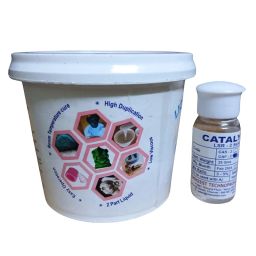 RANA POLYMERS LSR-210 (Shore 10 Soft Liquid Silicone Rubber) Supreme Moulding for Candle Making, DIY Resin, Soap, Crafts & Many More Pattern Making (500 gm, LSR 210 Fast catalyst) image 2
