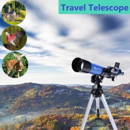 Refractor Telescope 400X40Mm with Tripod & Finder Scope, Portable for Kids Beginners, Travel Scope Moon Mirror, Stars Map Included image 5