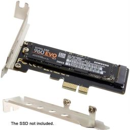 M.2 NVME SSD M Key to PCIe 3.0 x1 Adapter Host Controller Expansion Card with Low Profile Bracket?Supports M2 NGFF PCIe 3.0, 2.0 or 1.0 image 2
