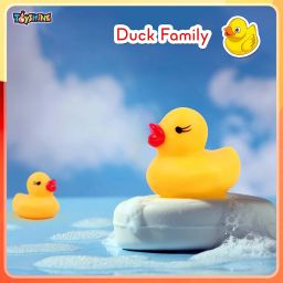 Toyshine Squeezy Chu Chu Ducks, Duck Family, Bath Toy with Sound (Yellow, Set of 3) image 3