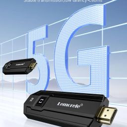 Wireless HDMI Transmitter and Receiver Kit Support 1080P@60Hz HD Transmit up to 164FT, Wireless HDMI Extender Plug and Play, Streaming Video Audio for Laptop, DSLR, PC, Projector, HDTV image 1