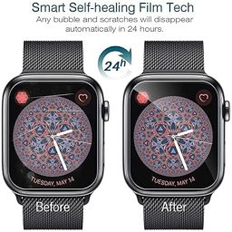 Wisely |Pack 3| For Noise NoiseFit Halo Smartwatch Screen Guard Nano Flexible Glass Full Screen Protector for Noise NoiseFit Halo 1.43" (Pack of 3) image 3