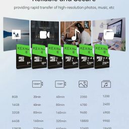 128GB Micro SD Card with SD Adapter, microSDXC UHS-I C10 U1 Memory Card, 80MB/s Read 15MB/s Write, Full HD High Speed TF Card for Smartphone, Tablet, DSLR Camera, Drone, Game Console (1 Pack) image 3