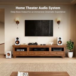Fosi Audio TP-02 Subwoofer Amplifier Home Audio, Mini Bass Amp Mono Subwoofer Amp, with TDA7498E Chip 220W Volume and Frequency Control, for Powered Passive Subwoofers Bass Shakers image 1