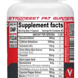 NutriJa Eca Plustrongest Eca Version Stack Of 10 Powerful Weight Loss Ingredients - 60 Servings - Capsule image 2