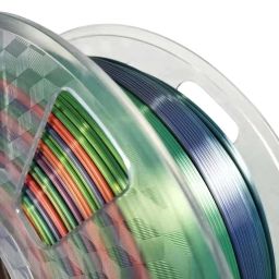 Haiteng Silk Rainbow PLA Filament 1KG 1.75mm 3D Printer Filament FDM 3D Printing Materials Multi-Color Gradient Filament image 2