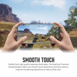 SupCares Military-Grade Gorilla Tempered Glass Screen Protector for Samsung Galaxy M31S, A51, A52, A52S and Galaxy A52 (6.5 Inch) With Installation Kit | Edge to Edge Coverage | Black image 3