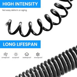 STHIRA®13ft Cigarette Lighter Extension Cord, 12V/24V DC Car Lighter Extender Lighter Socket Extension with Cap, Universal Vehicle Car Lighter Extension Cord image 5