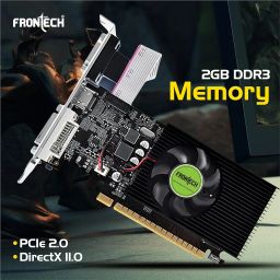 FRONTECH GT 610 Graphics Card with 2 GB DDR3 64 Bits PCIe 2.0, High Efficiency, Quality Gaming Graphics Card, Single Cooling Fan, 3 Years Warranty (GRP-0003, Black) image 2