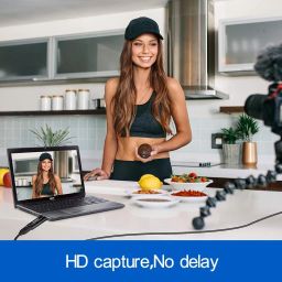 Microware Audio Video HDMI Capture Cards, HDMI to USB 2.0, HDMI Capture Device 1080p60, Record via DSLR Camcorder for High Definition Acquisition, Live Broadcasting and More, Game Capture Card image 4