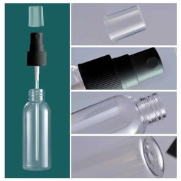 Zollyss Spray Bottles Clear Empty Fine Mist Plastic Mini Travel Bottle Set, Small Refillable Liquid Containers (50 ml Pack Of 6) image 3