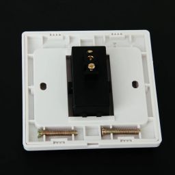 PC Fireproof Plastic Door Exit Push Release Button Switch for Electric Access Control (White, 86x86 mm) image 2
