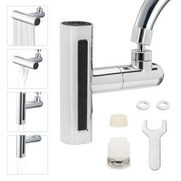 Kreshu 360°Swivel Faucet Extender for Kitchen| 4 in 1 Waterfall Kitchen Faucet with Adjustable Splash-Proof Head Replacement Waterfall Tap Accessory Suitable for Washing Fruit Vegetable(Pack of 1) image 3