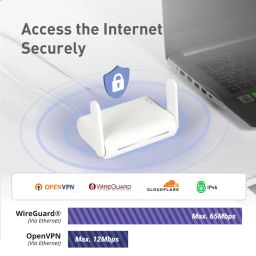 GL-SFT1200 (Opal) Secure WiFi Router on the Go - AC1200 Dual Band Gigabit Wireless Internet Router | IPv6 | USB 2.0 | MU-MIMO | 128MB Memory | Repeater Bridge | Access Point Mode image 5
