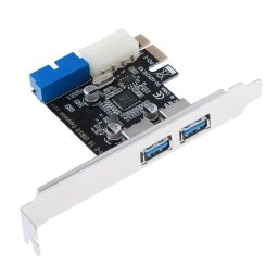 Loom Tree PCI-E to USB 3.0 2 Port PCI Express Expansion Card Adapter 19Pin Power Connector Computer Components & Parts | Interface/Add-On Cards | Port Expansion Cards image 5