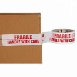 D-fix® Handle with Care Pack of 6 Fragile Tape Printed and Packaging Tape (48MM X 65MTR), 48 micron Multipurpose Home, Office Use DIY image 3