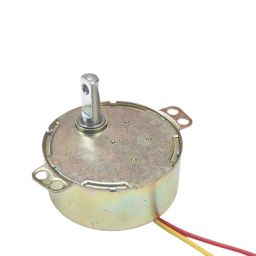 220-240V AC Synchronous Auto Swing Motor with D-Cut Shaft and Pulley – 5/6 RPM, 4W – Suitable for Incubators, Air Coolers, Robotics, and Automation Projects image 1