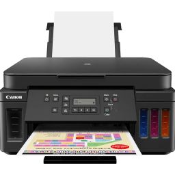 Canon PIXMA MegaTank G6070 All-in-one Wi-Fi Colour Ink Tank Printer with Auto-Duplex Printing and Networking (Black) image 1