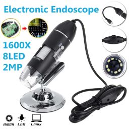 Tobo USB Microscope, 1600X Microscope Electron Microscope USB Camera Digital Microscope Video Camera 2MP 1600x1200 with 8 LED for Windows 2000/XP, Vista, 7/8/10 - TD-587IM-02 image 4