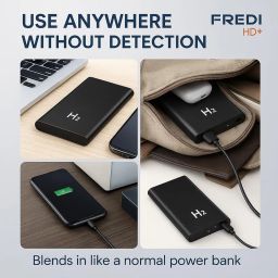 FREDI HD PLUS Portable 1080p Video Recorder with Power Bank Function | Long Battery Life | Supports 64GB TF Card | Compact Non-WiFi Camera for Everyday Use image 5