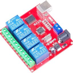 REES52 4-Channel 12V USB Control Switch Reay Module No Driver Required Plug and Play PC Smart Controller, 4 Channel Relay Module for Arduino image 5
