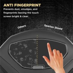 Spartan Shield Digital Cluster Screen Guard For TVS JUPITER 113 with Button 2024 Facelift || SMARTXONNECT Disc & Drum Scooter || TFT Meter Display Instrument Cluster Console Protector Accessory 2025 [Not Tempered Glass] image 2