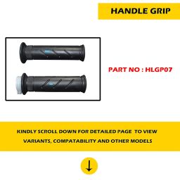 NIKAVI HLGP07 Handle Grip Set Compatible for Hero Passsion Pro (Set of 3) + NKVKC image 1