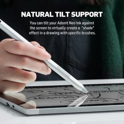 Adonit Neo Ink, Magnetic Attachable Stylus Pen for Microsoft Surface, 4096 Pressure Sensitivity, Tilt, Palm Rejection, Compatible with Surface Book/ Go/ Pro/ Studio, Surface Laptops- Graphite Black image 5