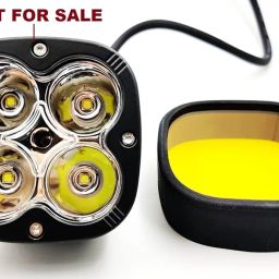 GEAR UP HJG 4 LED Square Fog Lamp Yellow Cover With Acyrlic Yellow Lens (Set of 2) image 3