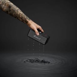 Marshall Emberton II Compact Portable Bluetooth Speaker with 30+ Hours of Playtime, (360° Sound), Dust & Waterproof (IP67) Black & Steel. image 1