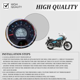 ASRYD Motorbike Speedometer Scratch Guard Screen Protector for Meteor 350cc image 4