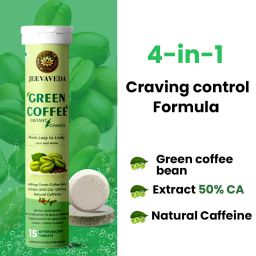 Jeevaveda Combo – L-Arginine, Green Coffee & Metabolic ACV Effervescent Tablets | Boost Energy, Detox, & Muscle Recovery | No Added Sugar | Pack of 3 (15 Tabs Each) image 5
